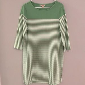 Brooks Brothers Red Fleece Striped Cotton Dress